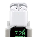 Miniatyrbild 5 av 5: Nattduksbordsfunktion Ställ för Apple Watch, Snabbladdningsstöd för IOS Watch Series 4/3/2/1, Lättviktig och Portabel för Resor, Hem och