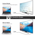 Miniatyrbild 3 av 5: Mångsidig 4K UHD-adapter, USB C-hubb för hemmabiounderhållning: Plug and Play multiportadapter med HDMI-utgång, 100 W PD snabbladdning, USB 3.0