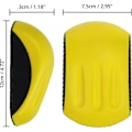 Miniatyrbild 5 av 5: Ergonomisk slipmus handslip för kardborreskivor, flexibelt kompositmaterial med ergonomiskt utformat grepp för trämöbler