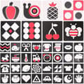 2 Sets Infant Flash Cards Visual Stimulation Cards for Toddlers