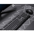 Miniatyrbild 4 av 8: Fullstort datortangentbord med Plug-and-Play-funktionalitet, optisk trådlös mus för hög precision, uppladdningsbart tangentbord & mus-kombination för