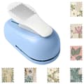 Stamp-Shaped Punch: 2.9 × 2.4 cm Creative Design Punch – Stamp Shape, Square Pattern – Portable for Cardboard, Scrapbook, Envelopes, and Greeting Cards (B