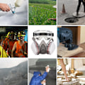 Miniatyrbild 2 av 5: Andningsmask för skydd vid målning, dubbelt filtreringssystem blockerar organisk ånga, gas, rök, pollen, damm, återanvändbart ansiktsskydd med justering