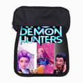 Kpop Huntrix Cartoon Double Zipper Pencil Case, Large Capacity Student Pencil Pouch