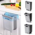 9L Wall-Mounted Foldable Waste Bin for Kitchen Cabinet - Quickly Clean Counter, Sink, Bathroom - RV, Car, Camping Foldable Trash Can