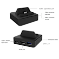 Miniatyrbild 2 av 7: Nintendo Switch Dockningsstation, Ersättningsdocka med One-touch Display Switching för Enkel Spelupplevelse, Utrustad med Extra USB 3.0-Port &