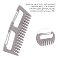 Miniatyrbild 5 av 8: Unisex Kam i Titanlegering, Multifunktionell Portabel Groominglösning, Ergonomisk Design för Bekvämt Grepp, Slitstarkt Material som Är Beständigt mot Korrosion