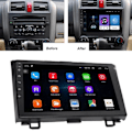 Miniatyrbillede 6 af 8: 9in Bil GPS Navigation 1080HD Touch Screen Understøtter WiFi 1G RAM og 16G ROM til Android 11 System Passer Til CRV 2007‑2011