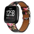 Leather Strap with Round Buckle for Fitbit Versa 2 / Fitbit Versa / Fitbit Versa Lite