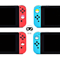 Miniatyrbild 4 av 5: Mjukt silikon joystick-skydd, halkfritt och svettskyddande, lätt att installera, skydd mot repor, halkfri design för Nintendo Switch-kontroller