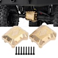 Miniatyrbillede 1 af 8: 2 stk. RC messing bagaksel diff cover modvægt til Traxxas TRX4 1/10 RC bil opgraderingsdele