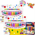 3D Bubble Pen Puffy Paint Popcorn-pennsett, Popcorn-tegnepenn, 24 stk 24 PC