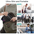 Miniatyrbild 4 av 8: Kompakt Bakgrundsbelyst Bluetooth-tangentbord, Korskompatibelt Ultra Slim Portabelt Trådlöst Tangentbord för iOS, Android, Windows-enheter, 7-Färgs LED-Bakgrundsbelysning
