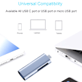 Miniatyrbild 6 av 8: USB C SD-kortläsare i aluminiumlegering, robust dataöverföring med minneskortläsare för snabba överföringar