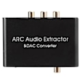 Miniatyrbild 5 av 8: HDMI ARC Ljudextraktor, RCA Stereo Utgång, 3,5mm Hörlursport med Högpresterande Förstärkare, Optisk TOSLINK SPDIF för Hemmabiosystem