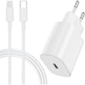 20W rask USB-C iPhone-lader, Apple hurtigkabel med 2m USB-C-kabel for iPhone 14 Pro Max/14/13 Mini/13 Pro/13 Pro Max/12 Mini/12 Pro/12 Pro