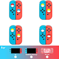 Miniatyrbild 2 av 5: Mjukt silikon joystick-skydd, halkfritt och svettskyddande, lätt att installera, skydd mot repor, halkfri design för Nintendo Switch-kontroller