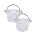Replacement Pool Skimmer Basket with Handle, 2-Pack - Above Ground Through Wall Skimmer