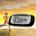 Miniatyrbild 2 av 8: Stegräknare med pausfunktion, 3D-accelerometersensor stegräknare för promenader och löpning, stor digital display, klämma och snodd, automatisk återställning för män