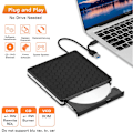 Miniatyrbild 4 av 8: Extern Blu Ray Cd Dvd-enhet, 5-i-1-enhet för Mac Os Windows10/8/7 Linux, Portabel för organisering, Bred kompatibilitet, Plug and Play, Eftermarknad