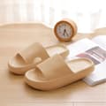 Kvinnors Chunky Platform Cloud Tofflor Khaki