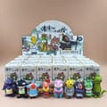 {hw} 24-delars blind box figur nyckelring, söt tecknad nyckelring med hål