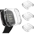 Miniatyrbild 7 av 7: Fitbit Versa 2 Skal, 360 Graders Skydd Ultratunt Slim Skärmskydd med TPU Skyddsfodral för Fitbit Versa 2 Smartwatch, Klar
