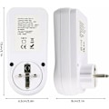 Miniatyrbild 3 av 5: Energiförbrukningsmätare, Hem Energiövervakare med Strömmätarplugg, Spänning Ampere Kostnadskalkylator & Överbelastningsskydd, Data Minnesfunktion,