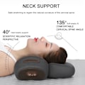 Miniatyrbilde 5 av 11: Elektrisk nakkemassasjepute med varme vibrerende shiatsu-massasje for smertelindring, cervical, ortopedisk pute Single Gray