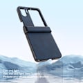 Miniatyrbild 6 av 8: Fodral för Oppo Find N2 Flip i syntetiskt läder, ultratunt, stöttåligt mobilskydd för Oppo Find N2 Flip, blå