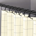 Miniatyrbild 2 av 5: 24-pack duschdraperiringar, duschdraperikrokar i rostfritt stål, svarta