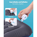 Miniatyrbillede 2 af 6: Elektrisk luftpumpe, genopladelig batteri luftpumpe med lampe, mini