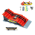Miniatyrbilde 1 av 5: Mini Fingerboard Rampe Sett Half Pipe Rampe for Finger Skateboards Treningsrekvisitter Interaktivt Freestyle Skate Spill for Voksne og Barn