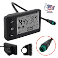 Miniatyrbild 3 av 5: Ny LCD-display för elcykel 24V/36V/48V Display E-bike Elcykel【YD】