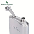 Miniatyrbillede 4 af 8: En 250ml/8.45oz ren titanium udendørs hvidvinsflaske, bærbar camping vandflaske, forseglet enkelt lag