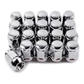 Pikkukuva 1 / 5: 20 kpl 14X1.5 Pyöränmuttereita - 19 mm Pyöränmutteri 35 mm Korkea 19 mm Kuusiokanta Kromi Pyöränmutterit, Chevrolet 1999-2021