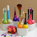 Miniatyrbillede 7 af 7: Makeup børsteholder Kosmetik opbevaringsboks GRØN 1 1 grøn grøn[YD] green 1-1