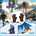 Miniatyrbillede 1 af 5: Varme handsker Handsker Vanter 37-45 grader Sort Black one size