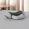 Miniatyrbilde 4 av 11: Elektrisk nakkemassasjepute med varme vibrerende shiatsu-massasje for smertelindring, cervical, ortopedisk pute Three Gray