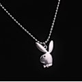 Pikkukuva 3 / 4: Playboy Bunny -kaulakoru, 60 cm Rolo-ketju, 304 ruostumatonta terästä