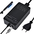 Miniatyrbillede 1 af 5: Surface Pro Oplader, 65w 15v 4a Microsoft Surface Oplader til Surface Laptop 4/3/2/1, Surface Book1/2, Surface Pro 3/4/5/6/7/8/9/x, Surface Go Med Os