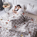 Miniatyrbilde 7 av 8: Vaskbar Queen Summer Air Conditioning Comfoter Quilt Blanket
