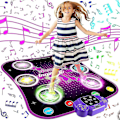 Miniatyrbilde 4 av 5: Dansmatte for barn 3 4 5 6 7 8 9 10+ år med Bluetooth, musikkdansmatte med lysende 6 piler, elektronisk dansefeltleker {GKS}