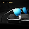 Pikkukuva 2 / 6: VEITHDIA Retro Alumiini-Magnesium-Merkki Aurinkolasit Miehille Polarisoivat Linssit Vintage Silmälasit Tarvikkeet Aurinkolasit Miehille 6623 Harmaa Original Package Gray