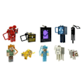 Miniatyrbilde 3 av 3: 10-pakning Minecraft avtakbare nøkkelringer, Minecraft bevegelige blokker pe{DH}