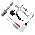 Pikkukuva 7 / 8: RC Nitro Starter Kit Hehkutulpan Sytytin Laturilla RC Kuorma-autolle Buggy Autolle HSP redcat (EU Pistoke){YD} 0.3