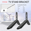 Miniatyrbilde 4 av 5: Universell TV-stativfot med skruer Enkel installasjon Bordfot TV-ben for Vizio, Samsung, LG, TCL, Hisense