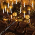 Miniatyrbilde 5 av 5: Flytende lys med tryllestav Fjernkontroll, 12-pakke LED flammefri flimrende stikklys Batteridrevne Harry Potter flytende lys for Halloween Gul