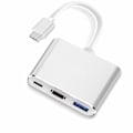 Miniatyrbild 3 av 5: USB-C till HDMI Adapter (Stödjer 4K/30Hz) - 3-i-1 Typ-C Konverteringskabel - för MacBook Pro 2017/2018, MacBook och andra USB 3.0 Typ-C enheter
