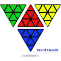 Pikkukuva 3 / 5: Pyraminx Nopeuspalapeli Kuutio 3x3, Kolmiomainen Pyramidi Taikakuutio